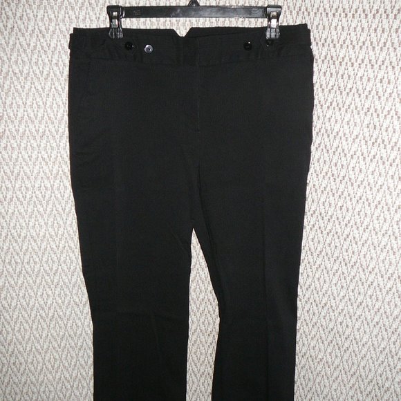 Dalia Bootcut Flare Black Pants 12 NWT - Picture 1 of 10
